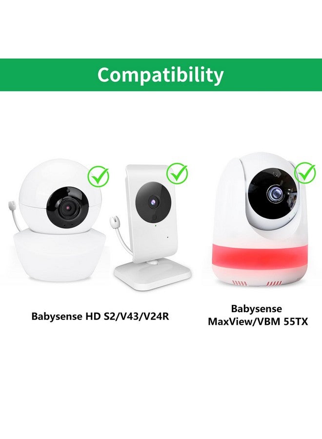 wochel Baby Monitor Wall Mount Compatible with Babysense V43/HDS2/V24R/VBM55TX/Max View Baby Monitor, Adjustable Baby Monitor Holder, Perfect View Angle and Easy Installation Without Drilling - Image 2