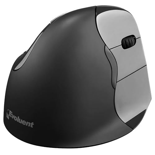 Evoluent – Inventor of The Vertical Mouse – VMC Classic Wireless USB/Bluetooth Ergonomic Mouse Right Hand M-L, Sculpted Comfort, 4 Speeds, Non-Programmable Copy & Paste Buttons - Image 1