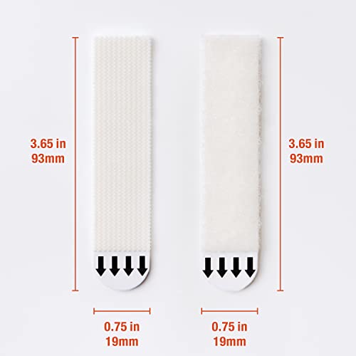 MOVELYST 60-Pairs(120 Strips) Large Picture Hanging Strips Heavy Duty, Removable Hook and Loop Tape, Picture Hanger Damage Free, Waterproof Adhesive Strips for Frame Hanging - Image 2