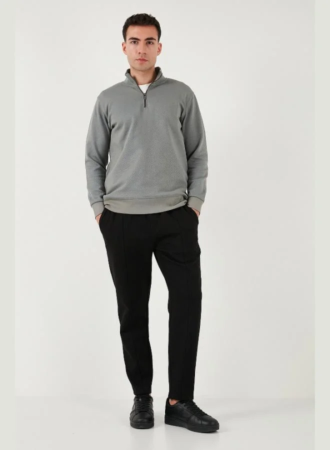 Buratti Buratti Cotton Slim Fit Regular Waist Tapered Leg Trousers Men's PANTS 5908088