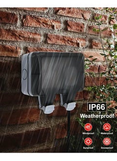 Next Life Waterproof Outdoor Socket rainproof Wall Electrical Outlet IP66 Switched Socket Cover 13A Outdoor Wall Weatherproof Plug Socket Box  - Image 2