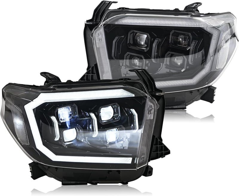 COOLCMP Headlights for Toyota Tundra 2014-2021 - Plug & Play LED Headlamps (1 Pair) - Image 1