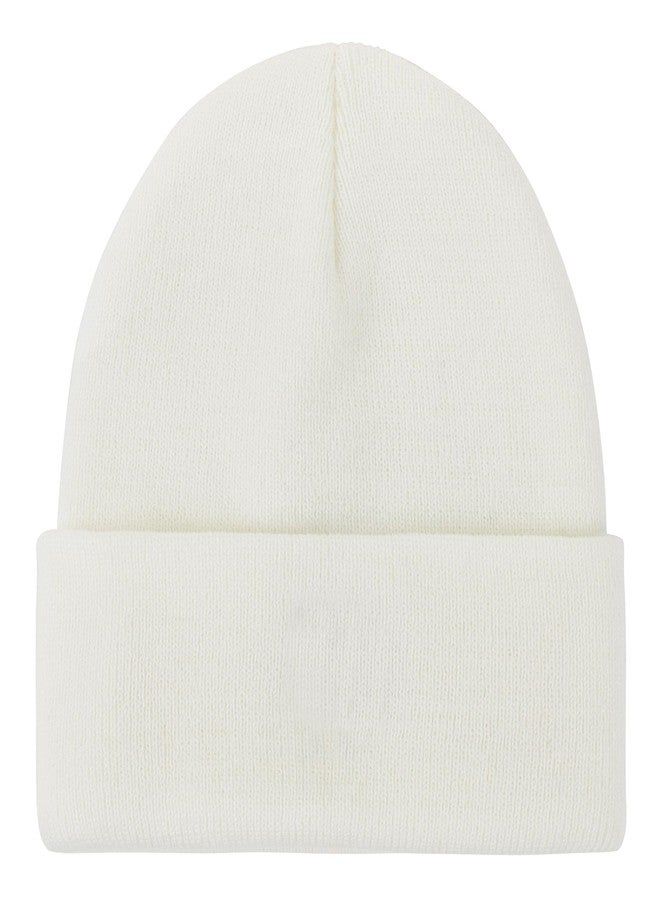 Zando White Kids Toddler Beanie - White Baby Hat for Boys & Girls - Winter Hats - Image 1