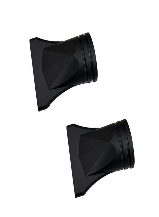 Dranvosk 2PCS Universal Hair Dryer Diffuser Nozzles Replacement Black Attachments for Styling and Hairdressing, Curly Hair Diffuser Attachment Fits Most Dryers(Outer diameters of 1.69-1.77in) - Image 1