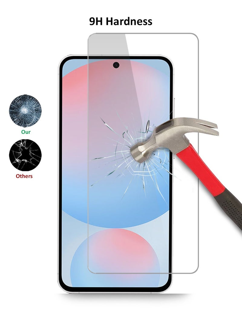 GMAX - HD Tempered Glass Screen Protector for Samsung Galaxy A56 5G - Anti Reflection Anti Bubbles 9H Hardness 0.33 mm Rounded Edges Easy Installation - Image 1