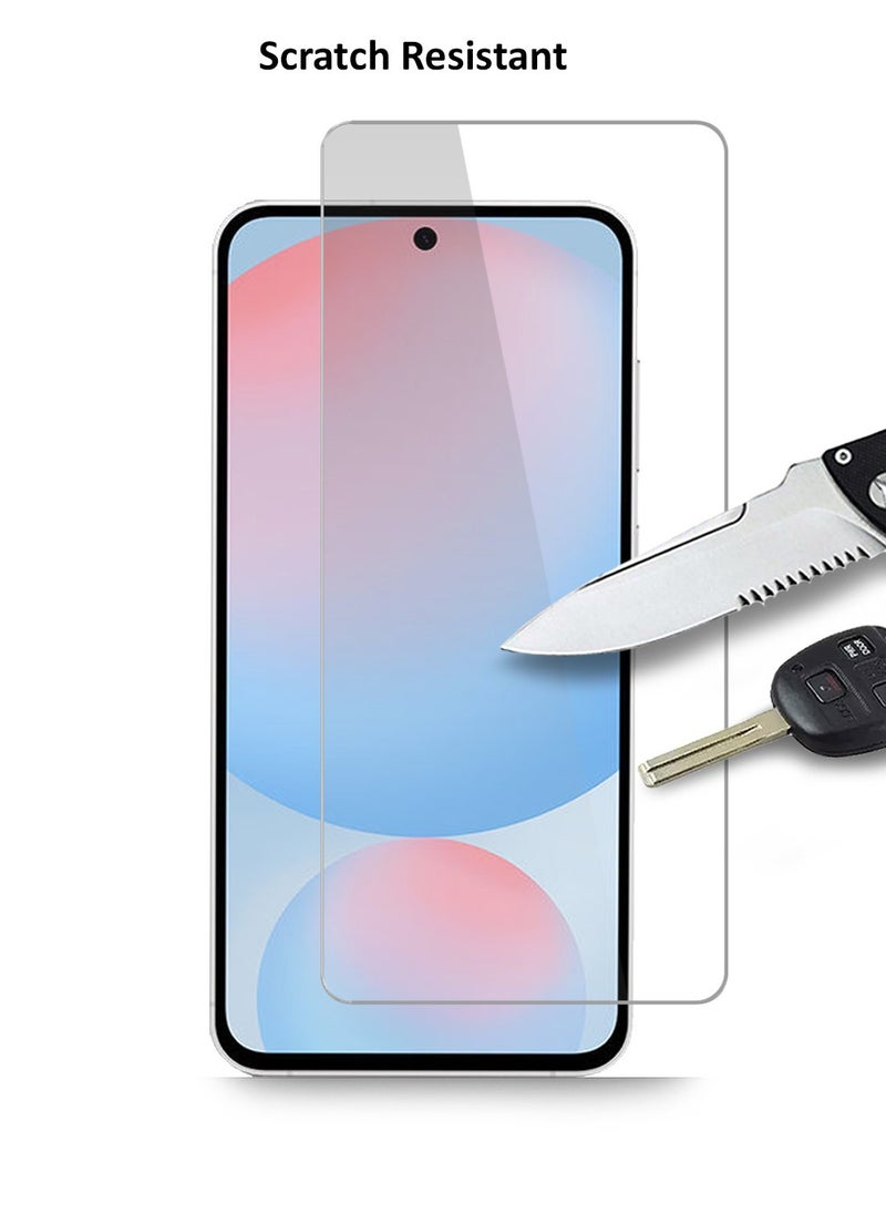 GMAX - HD Tempered Glass Screen Protector for Samsung Galaxy A56 5G - Anti Reflection Anti Bubbles 9H Hardness 0.33 mm Rounded Edges Easy Installation - Image 1