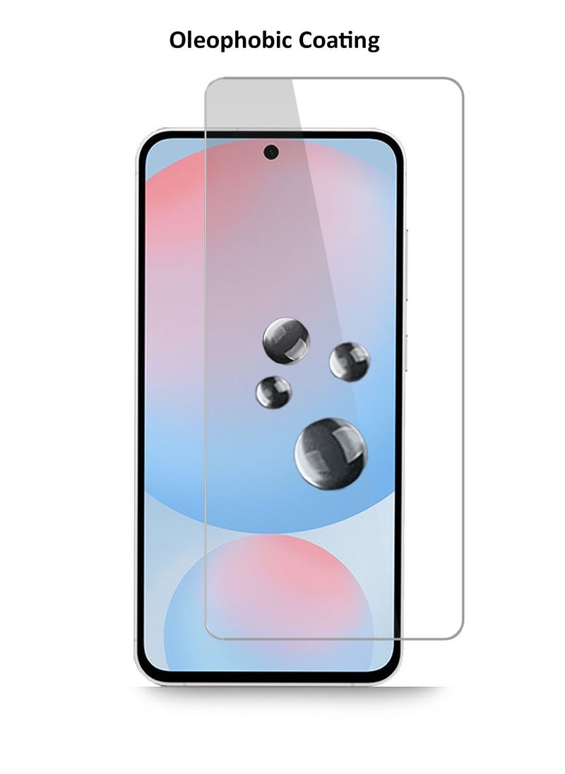 GMAX - HD Tempered Glass Screen Protector for Samsung Galaxy A56 5G - Anti Reflection Anti Bubbles 9H Hardness 0.33 mm Rounded Edges Easy Installation - Image 1