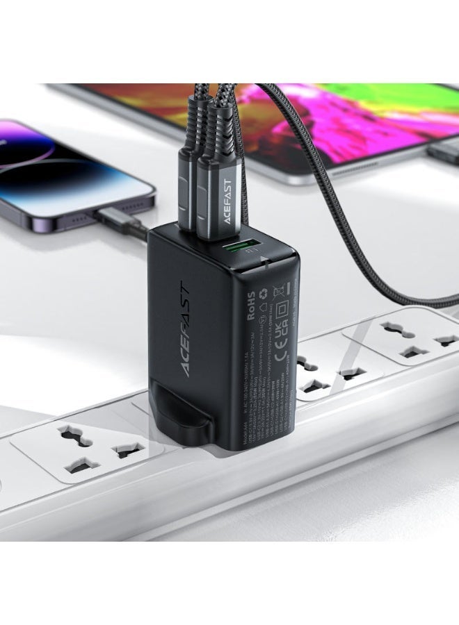 أسيفاست شاحن حائط USB-C من ACEFAST A44 بقوة 65 واط بتقنية GaN مع شحن سريع PD ومقبس بريطاني - Image 2