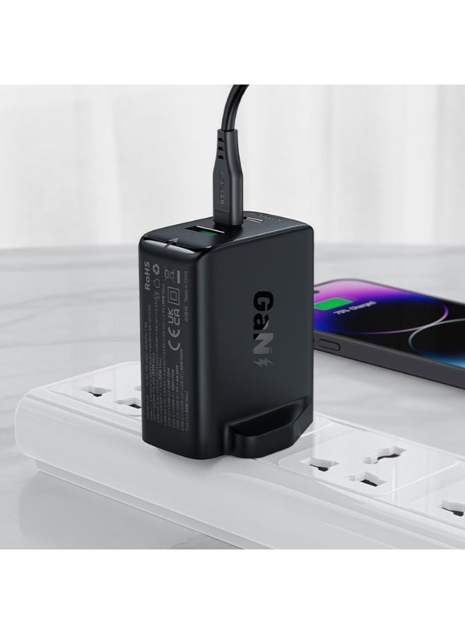 أسيفاست شاحن حائط USB-C من ACEFAST A44 بقوة 65 واط بتقنية GaN مع شحن سريع PD ومقبس بريطاني - Image 4