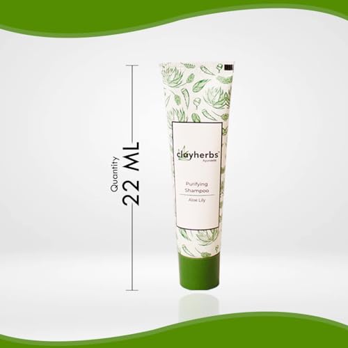 Clayherbs (22ml) Pack Of (100) Bulk Hotel Amenities, Hospitality Toileties, Travel Size Mini, Hotel Shampoo, Nourishing, Supplies for Guests, Hair Wash - Image 2