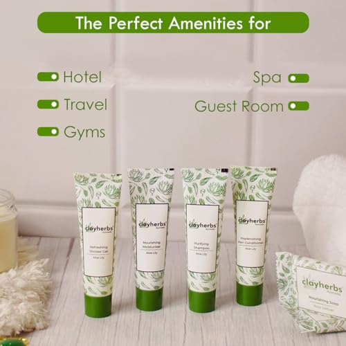 Clayherbs (22ml) Pack Of (100) Bulk Hotel Amenities, Hospitality Toileties, Travel Size Mini, Hotel Shampoo, Nourishing, Supplies for Guests, Hair Wash - Image 5