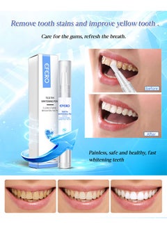 efero Teeth Whitening Pen Cleaning Serum Remove Plaque Stains Dental Tools Whiten Teeth Oral Hygiene Tooth Whitening Pen Effective Transparent White Teeth Tooth Whitener Bleach Ph Neutral 1Pcs  - Image 5
