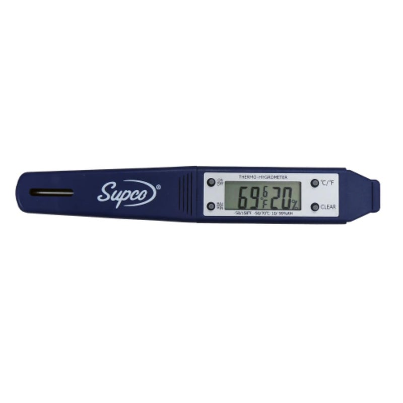 Supco THP2 Dual Display Thermo-Hygrometer Pen, -4 to 122 Degrees F - Image 1