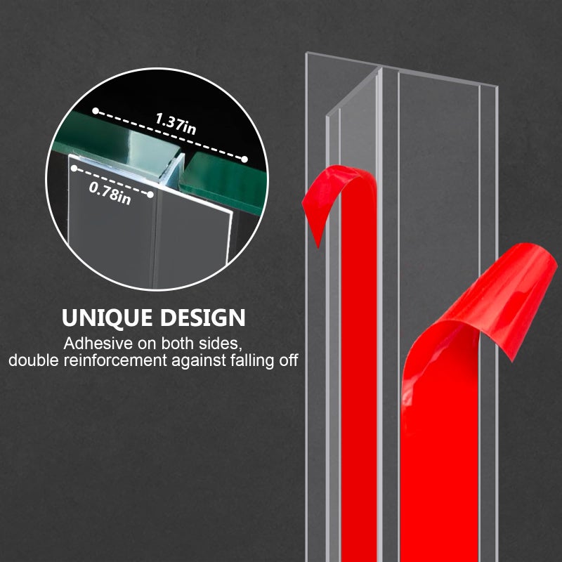 Bruiefpap Silicone Weather Stripping Door Seal,2026 Upgraded Seal Strip for Windows Gaps, Double-Sided Strong Adhesive Design,Door Seal Strip for Side of Door - Image 2