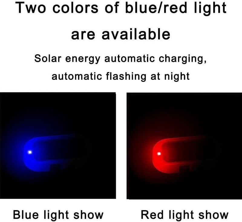 woobles Automotive Solar Analog Anti-theft Device Warning Light LED Interior Modified Induction Strobe Universal Light Anti-theft Light - Image 2