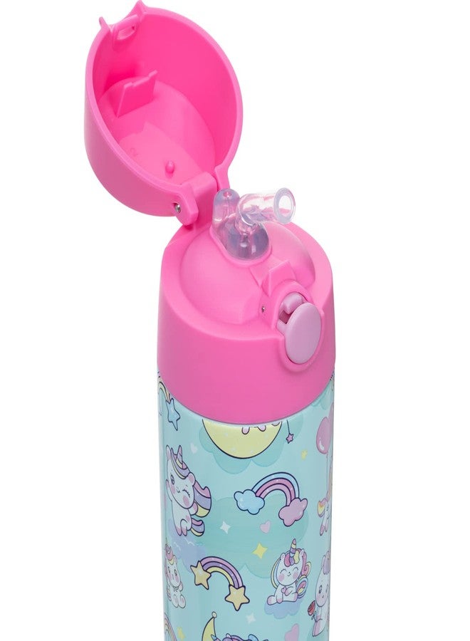 Snug Insulated Kids Water Bottle with Straw & Spout - Double-Wall Stainless Steel, Leakproof, Easy-Flip Lid - For School, Travel, Toddlers & Big Kids - Unicorn, 17oz - Image 5
