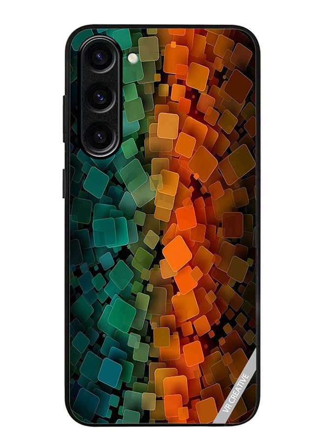 Protective Case Cover For Samsung Galaxy S23 Abstract Design Multicolour