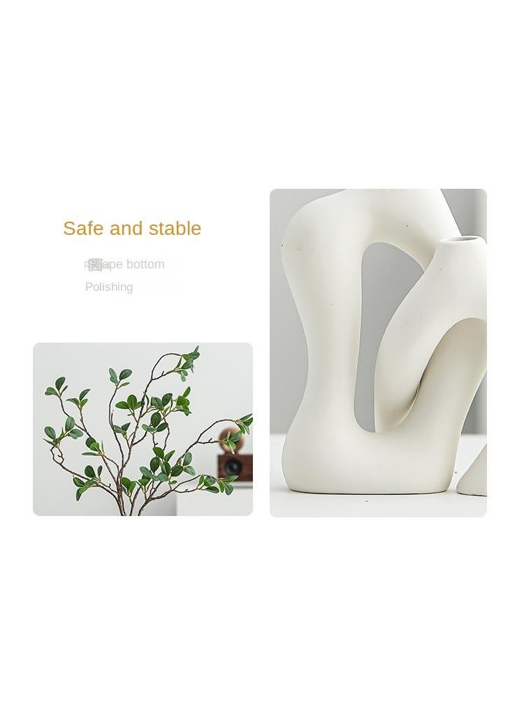 Y&D Art Flower Arrangement Modern Minimalist Living Room Home Soft Decoration Creative Ceramic Vase - Image 3