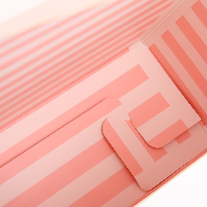 Floral Bouquet Envelope Boxes Set of 4 - Pink Blue Striped Foldable Flower Wrapping Packaging - Image 5