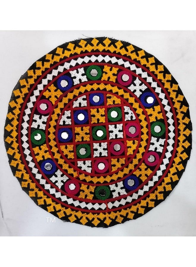 ELEXIQ Embroidered Patch for Making Lehenga,Baby Frocks, Kurtis,Dresses,Clothes,Tops and Tunics Blouse, Saree, Jacket, Jeans Art and Craft Supply (Set of 6) (Design -5) - Image 1