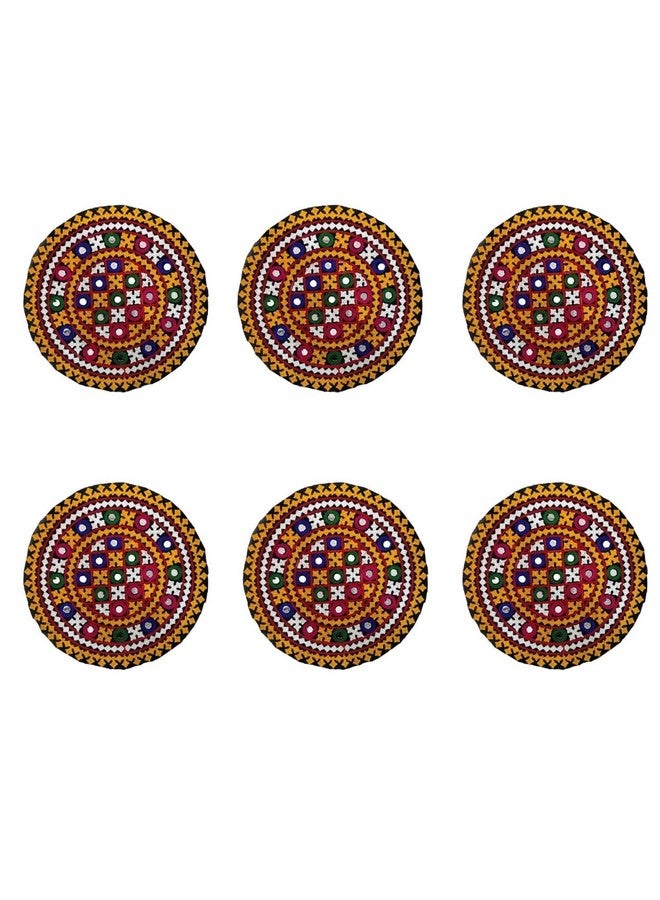 ELEXIQ Embroidered Patch for Making Lehenga,Baby Frocks, Kurtis,Dresses,Clothes,Tops and Tunics Blouse, Saree, Jacket, Jeans Art and Craft Supply (Set of 6) (Design -5) - Image 5