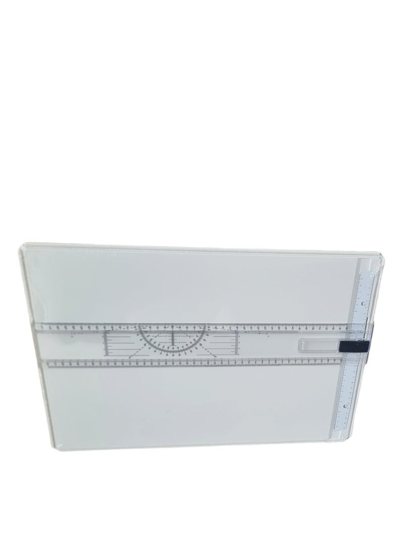 Generic - A3 Artboard With Ruler And 2 Side Holders Multifunction Drafting  Adjustable Measuring System Angle Parallel Motion Drawing Board - Image 1