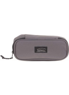 KAUKKO Pencil Bag with Special Compartment Gray K2364  - Image 1