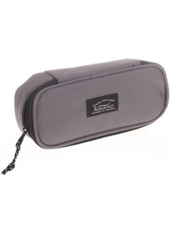 KAUKKO Pencil Bag with Special Compartment Gray K2364  - Image 2