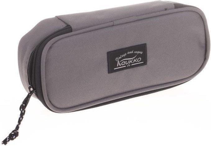 KAUKKO Pencil Bag with Special Compartment Gray K2364 - Image 2