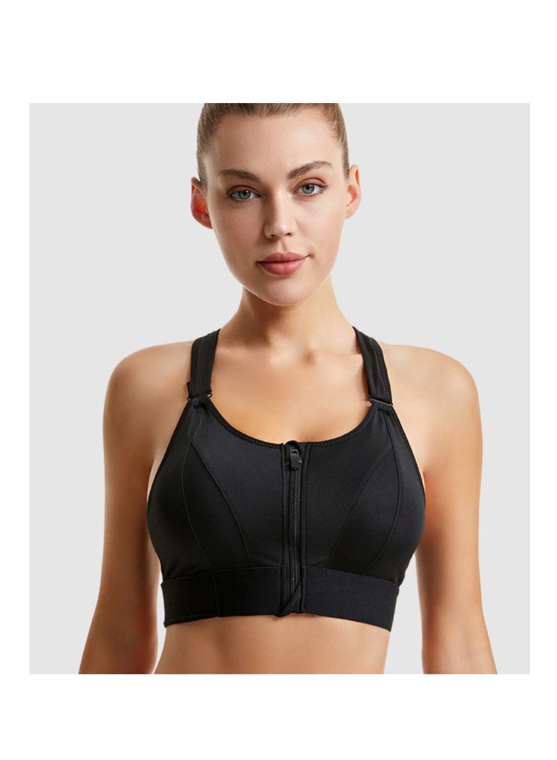 Women Front Zip Sports Bra  - Image 1