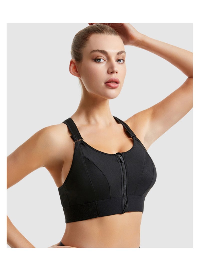 Women Front Zip Sports Bra  - Image 2