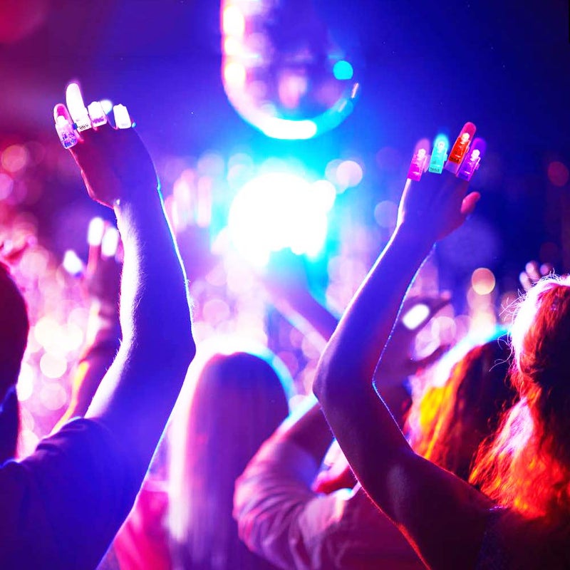 Novelty Place 40Pcs LED Party Finger Lights for Kids with Screw-Secured, LED Finger Flashlight Light Up Finger Ring Toys for Party Favor, Halloween, Raves, Concert Shows - Image 4