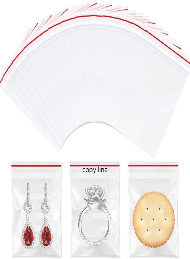 COPY LINE Clear Zip Lock Storage Bags | Pack of 50 | Reusable Plastic Pouches for Fridge and Freezer Storage (5 inch x 6 inch) - Image 3