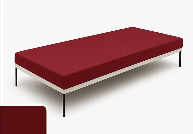 ATOOTFUSION Orthopedic High-Density HR Foam Mattress | High-Resilience (HR) Dual-Sided Foam | Single Size Bed Mattress - 3-Year Warranty (Maroon, 72X35X3 Inches) - Image 4