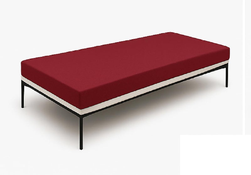 ATOOTFUSION Orthopedic High-Density HR Foam Mattress | High-Resilience (HR) Dual-Sided Foam | Single Size Bed Mattress - 3-Year Warranty (Maroon, 72X35X3 Inches) - Image 2