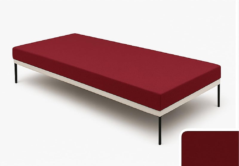 ATOOTFUSION Orthopedic High-Density HR Foam Mattress | High-Resilience (HR) Dual-Sided Foam | Single Size Bed Mattress - 3-Year Warranty (Maroon, 72X35X3 Inches) - Image 5