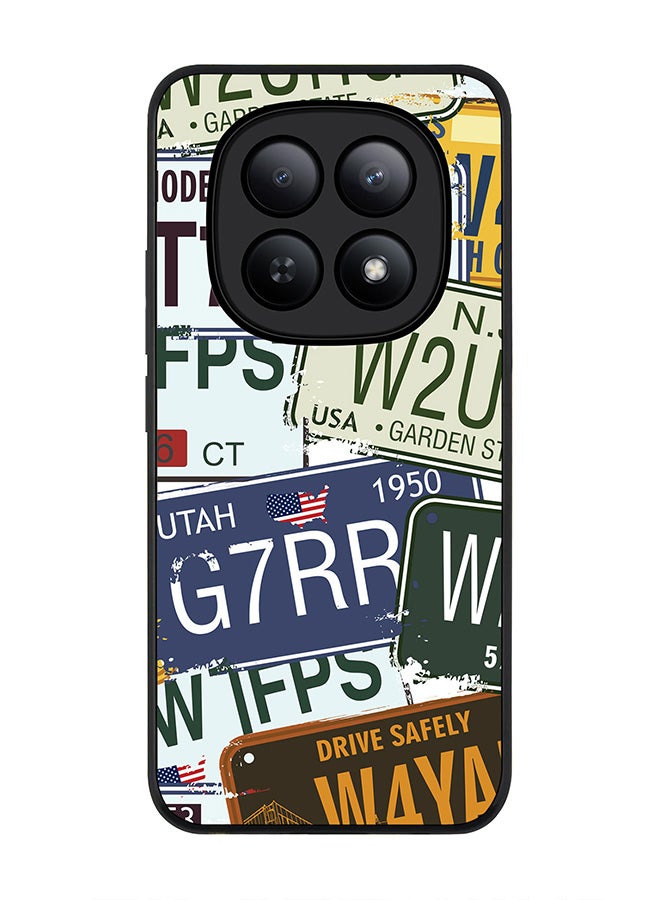 For Xiaomi Redmi Note 15 5G / Poco M8 Case,Slim fit Camera Protection, Shockproof Thin Phone cover  - Number Plates