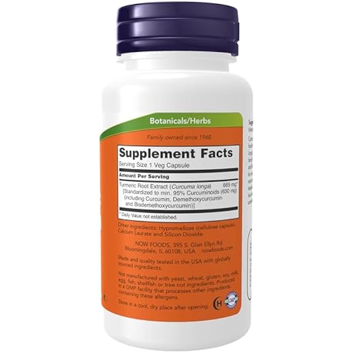 Now Foods Curcumin Ext 95% 700mg, 60 CT - Image 3