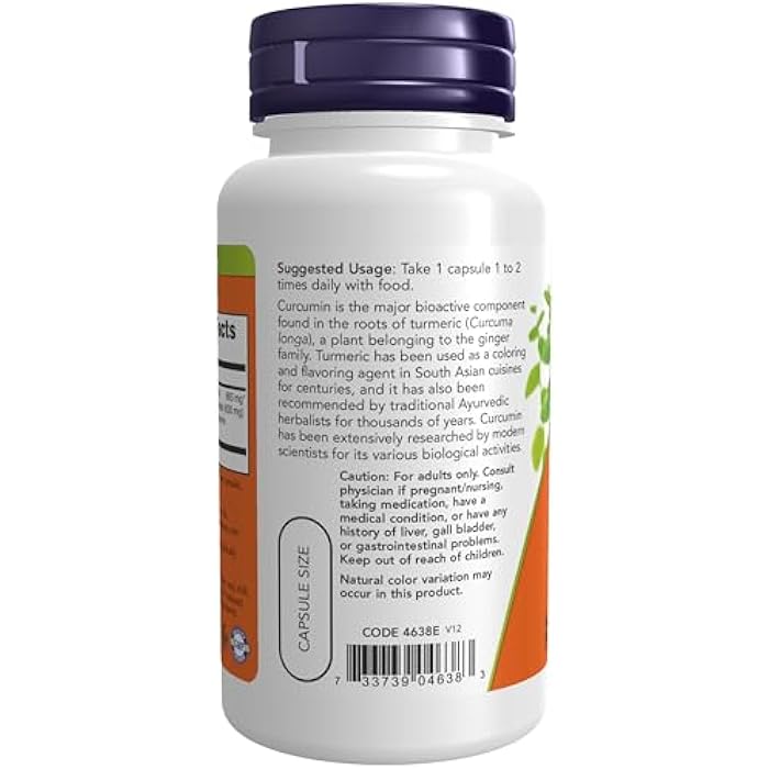Now Foods Curcumin Ext 95% 700mg, 60 CT - Image 2