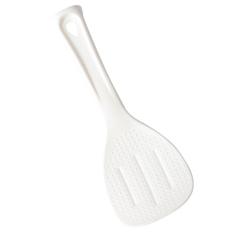 White Nonstick Rice Spatula and Serving Spoon Compact Kitchen Utensil - Image 2