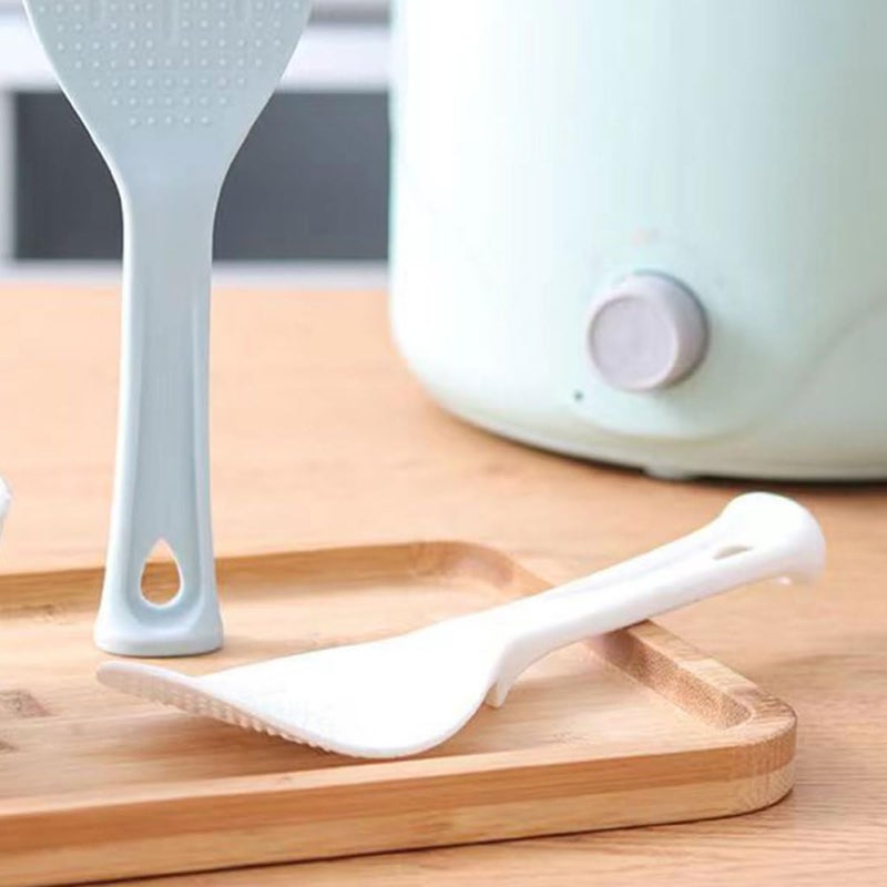 White Nonstick Rice Spatula and Serving Spoon Compact Kitchen Utensil - Image 5