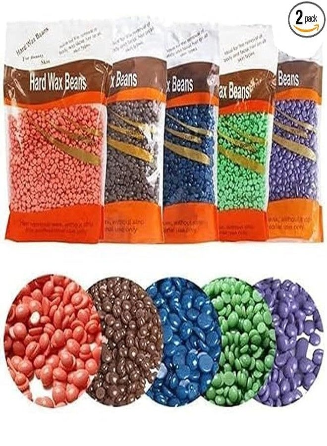 SUPER MARCHE Achieve flawless, effortless hair removal at home with our 1kg Hard Wax Beans. Perfect for the face, eyebrows, back, chest, bikini, and legs, offer a painless beauty experience. (GREEN) - Image 2