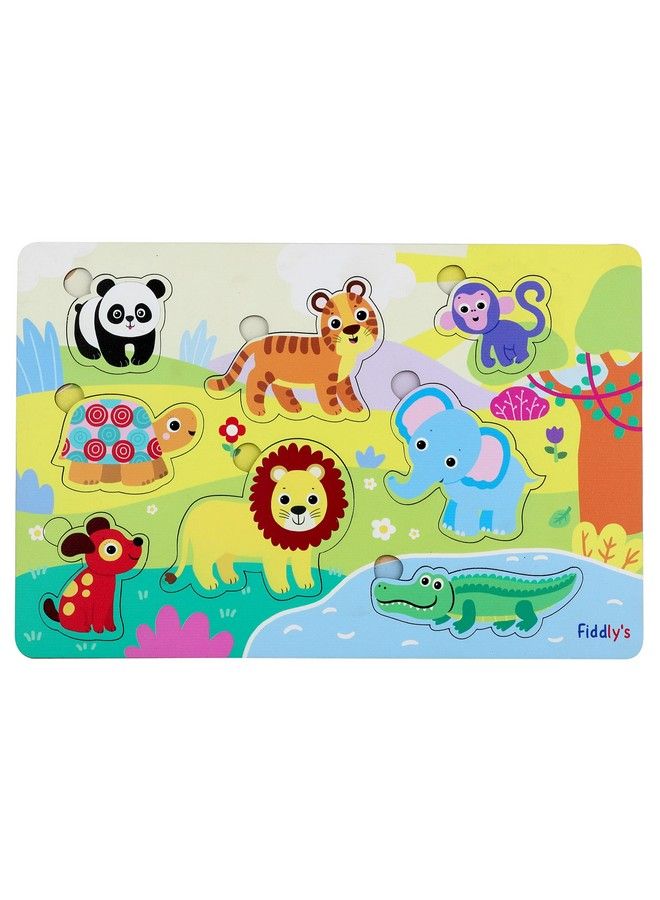 Fiddlys Wooden Learning Educational Puzzle 12 Inch X 8 Inch Large Toy For Kids & Children Age 4+ (Complete Pack Of 6) - Image 3