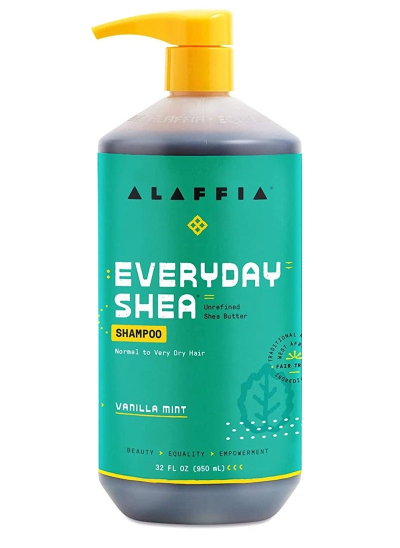 Alaffia EveryDay Shea Shampoo, Gentle Cleansing Shampoo for Normal to Dry Hair, Made with Fair Trade Unrefined Shea Butter, No Parabens or Phthalates, Vanilla Mint, 32 Fl Oz - pzsku/Z3B35E52D375D0B3A7A9DZ/45/_/1658570732/84a938b8-dc99-4bba-a28b-b1df013fce9d