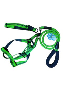 Generic Dog Collar and Leash, Heavy Duty Paracord Rope Dog Training Collar and Leash, Soft to the Skin for Small, Medium and Large Dogs (Size L)  - Image 1