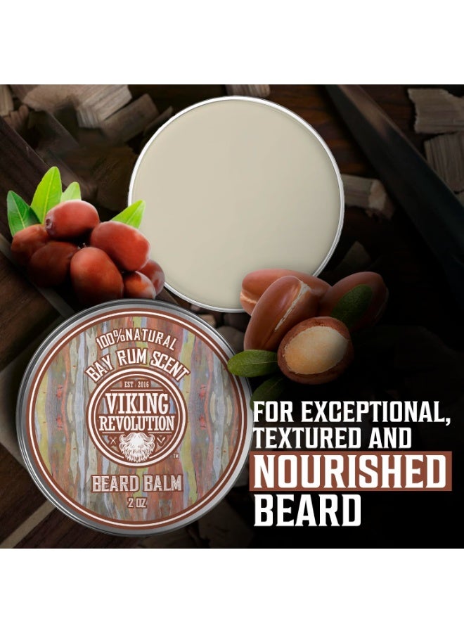 Viking Revolution بلسم لحية فايكنغ ريفولوشن باي رم - زبدة لحية مع زيت الأركان وزيت الجوجوبا - مرطب، مرطب وشمع للرجال (2 أونصة، عبوة واحدة) - Image 3