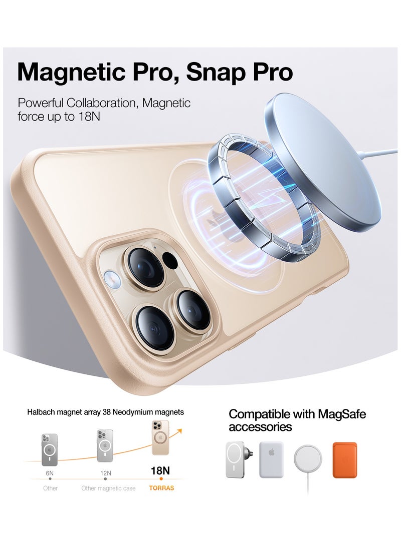 حلقة مغناطيسية دوارة 360° محدثة لحافظة آيفون 16 برو ماكس، مناسبة لمغسيف مع حامل وحلقة، مقاومة للصدمات بملف عسكري 16 قدم لحافظة آيفون 16 برو ماكس - Image 3