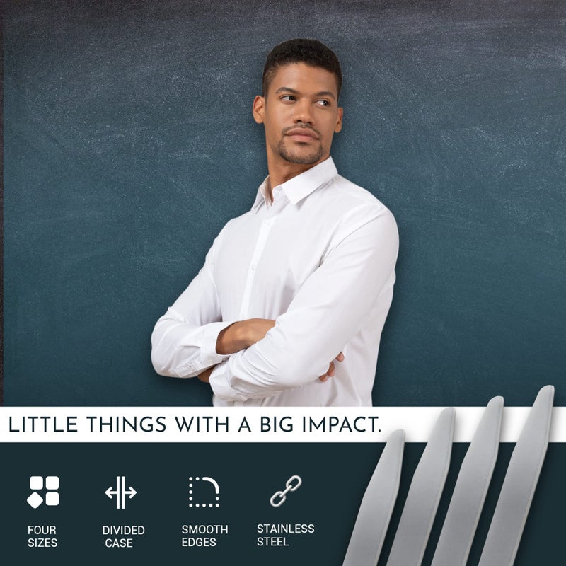 Smooth ٣٦ دعائم ياقة معدنية فاخرة - أحجام متعددة - Image 2