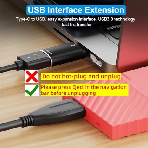 Verilux® 2 in 1 Card Reader with TF Jack, 2 in 1 Type C to USB 3.0 Adapter, Multifunction OTG Card Reader USB with 5Gbps High Speed Compatible for iPhone 16/15, Galaxy S24/S23, Laptops, MacBook - Image 2