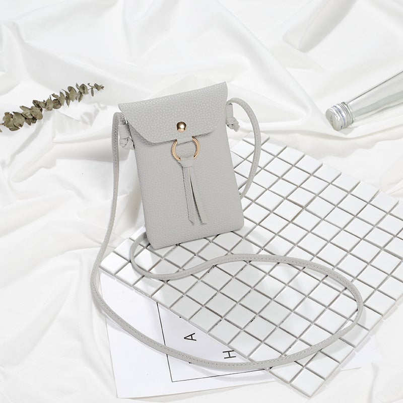 2022 Korean Mini Fashion Shoulder Bag Light gray 